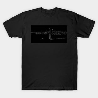 The rise of the supermoon over San Francisco T-Shirt